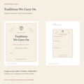 Traditions We Carry On | Printable & Fillable Family Legacy Kit printable pages