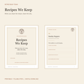 Recipes We Keep cover and family-tradition divider