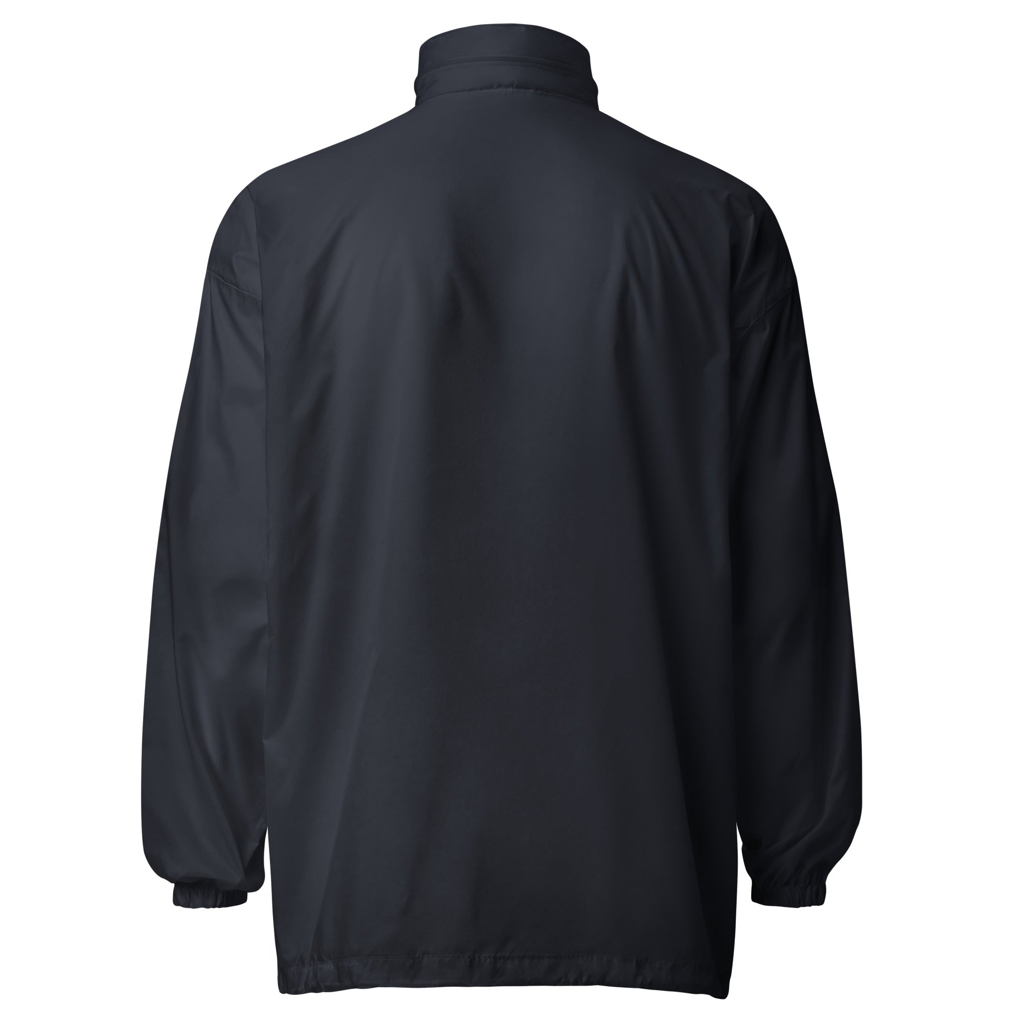 Back of navy RRT Fieldline Packable Windbreaker